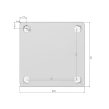Blacha montażowa 90x90x4mm (surowa)